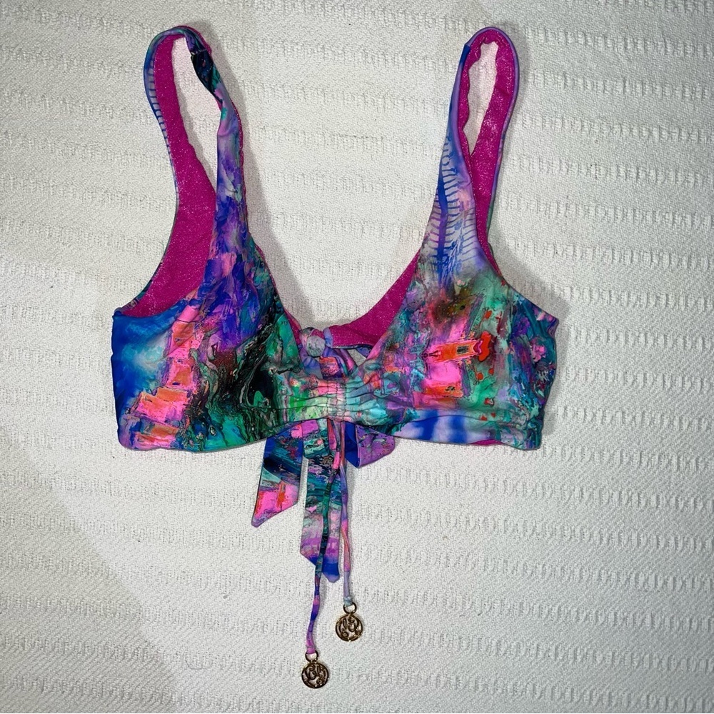 Luli Fama Bikini Top Size Small Vacation Beach Resort